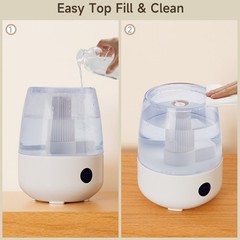 Humidifiers for Bedroom (6.8L) Cool Mist Top Fill Essential Oil Diffuser*