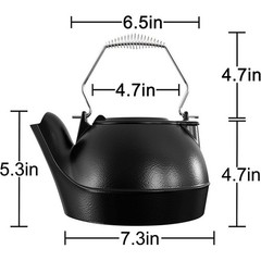 Cast Iron Humidifier Steamer Room Easy Use Chrome Handle Capacity