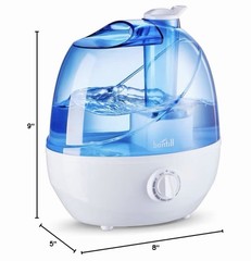 New In Box BONTILL COOL MIST HUMIDIFIER – 2.5L Water Tank Adjustable Nozzle