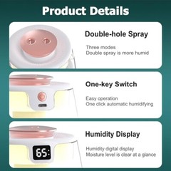 1.5L Humidifier Top Fill Large Home Office Cool Mist W/Humidistat DIffuser
