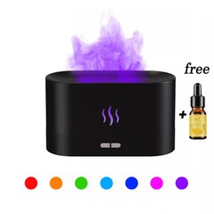 USB Ultrasonic Flame Humidifier Led RGB Essential Oil Fire Flame Aroma Diffuser