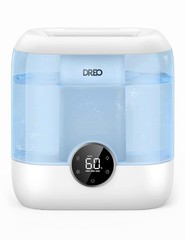 DREO 3L Cool Mist Humidifier Ultrasonic Bedroom 30H Runtime White