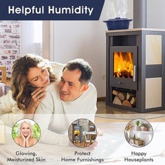Cast Iron Wood Stove Humidifier Automatic Aroma Diffuser Durable Steamer Pot New