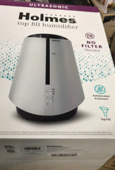 Holmes 1-Gallon Top-Fill Ultrasonic Cool-Mist Humidifier with Disinfectant, Used