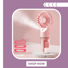 Strong Power Spray Humidification Small Mist Fan Humidification Usb Charging Por