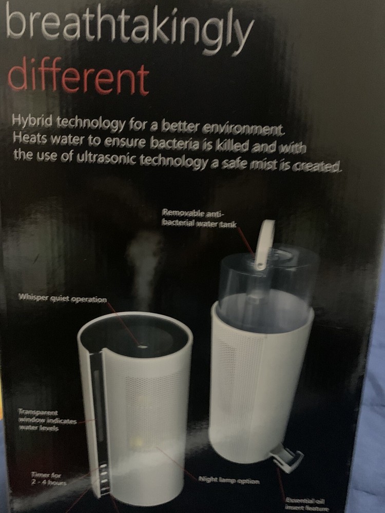 Humidifier 2.6L: Original Objecto H5 👌 : Hybrid Technology: Cool Mist/ Led..