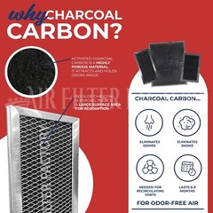 COMPATIBLE With HUNTER 30903 REPLACEMENT ACTIVATED CHARCOAL CARBON PRE-FILTER