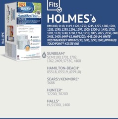 BestAir° H62 Value 2 Pack Humidifier Replacement Paper Wick Filter