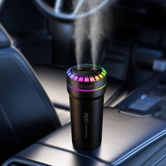 300ml Double Spray Car Mini Humidifier with Mood Light Pickup Dynamic Humidifier