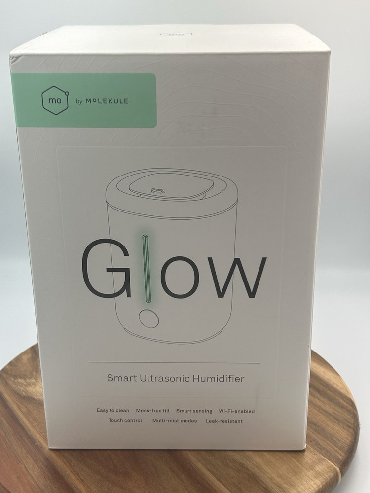 Mo by Molekule Glow Smart Ultrasonic Humidifier WiFi App Controlled 2.8L White