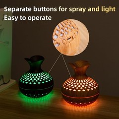 Colorful Cool Mini Humidifier, Flower Shape USB Personal Desktop Humidifier for
