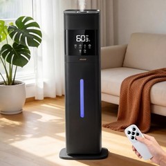 Humidifier Large Room, 2.1Gal/8L Cool Mist Humidifiers for Bedroom 500 sq Black