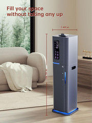 2.64Gal Humidifiers for Bedroom Large Room, Warm and Cool Mist up to 500Ft², Amb