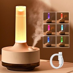 Bedroom Humidifiers, 1200mAh Personal Desktop Humidifier, 300ml Retro Time Li…