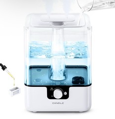 CHIVALZ Ultrasonic Tabletop Humidifier 6L Aromatherapy Night Light 538sqft Quiet