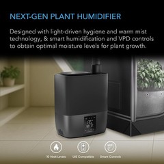 WarmMist Humidifier 9-liter capacity, featuring 10-level VPD humidity adjustment
