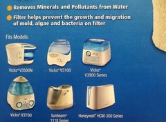 PROTEC WF2 EXTENDED LIFE HUMIDIFIER REPLACEMENT FILTER 1 COUNT SEE CHART FOR FIT