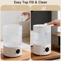 Humidifiers for Bedroom  4L Cool Mist Humidifier for Home Plant and Baby Nursery
