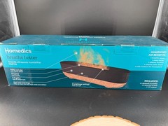 NEW Homedics Fireside Ultrasonic Humidifier CMF56 Aromatherapy
