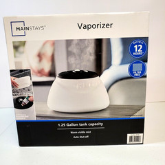 Mainstays Vaporizer / Humidifier 1.25 Gallon Capacity Warm Mist Auto Shut Off