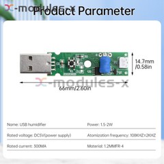 USB DC5V Ultrasonic Mist Maker Atomizing Module Humidifier DIY Kits 108KHZ