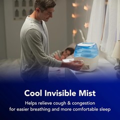 Vicks Filtered Cool Mist Humidifier – Medium Room, 1.1 Gallon