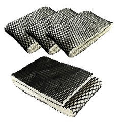 4x HQRP Wick Filters for Kaz Evaporative Humidifers, WF1 / WF-1 Replacement