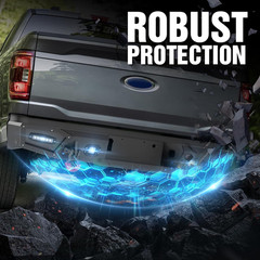 for F150 Pickup Truck Rear Bumper Compatible with 2021 2022 2023 2024 Ford F-150