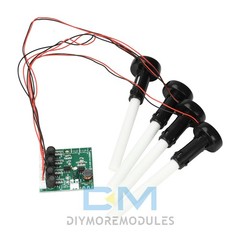 DC6-24V 4-Nozzle Spray Humidifier Atomization Module DIY Ultrasonic Atomizer Kit