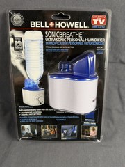 Bell + Howell Sonic Breathe Ultrasonic Personal Humidifier Portable Silent NEW