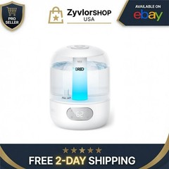 DREO 3L Cool Mist Humidifier Ultrasonic Bedroom 30H Runtime White