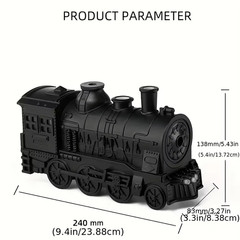 Train Shape Aroma Diffuser Air Humidifier Dual Mist Outlet LED Night Light