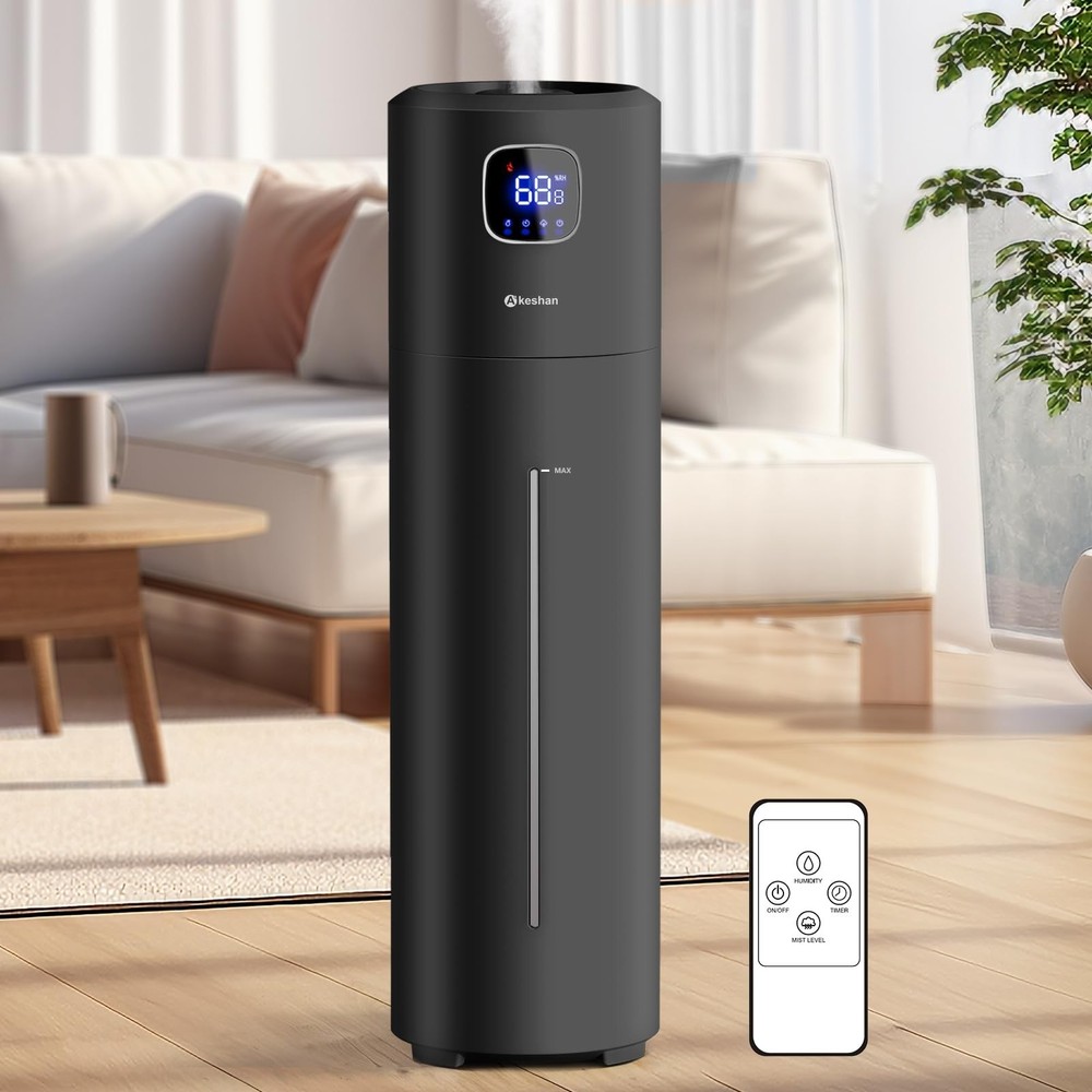 Akeshan Large Humidifiers for Bedroom, 9L/2.5Gal Ultrasonic Cool Mist