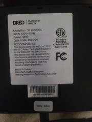 PARTS ONLY. ATOMIZER IS CRACKED. Dreo HM524 Humidifier. Black