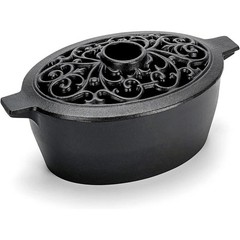 Cast Iron Wood Stove Steamer Humidifier Aromatherapy Automatic Decorative Pot US