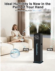 9L/2.4Gal Smart Cool Mist Humidifier, Top Fill Quiet Humidifier Large Room, C…