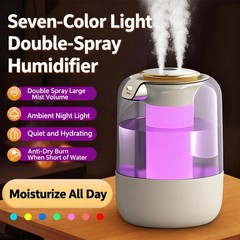 Double spray humidifier, ambient light, silent fog, intelligent sensor for real-