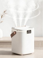 2L Cool Mist Humidifiers for Bedroom, 3 Nozzles Quiet Small Humidifier with 4…