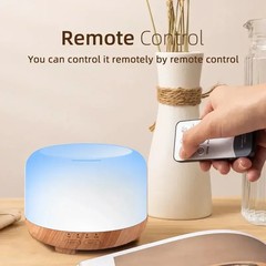 500ML Aroma Diffuser Wood Grain Color Light Essential Oil Aromatherapy Diffuse