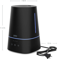 HUME Max Ultrasonic Cool Mist Humidifier – 1 Gallon, 3 Settings, Auto Shut-Off