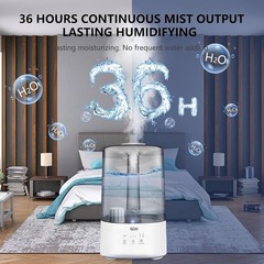 Humidifiers For Bedroom, Large Room, QDH 3.5l Humidifier 26db Quiet Ultrasonic