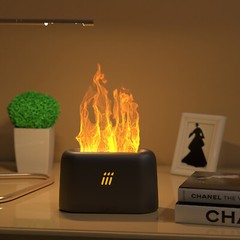 Flame Diffuser Humidifier Luxury Plus Simulation of Aromatherapy Mute with Light