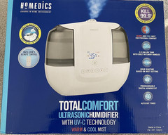Homedics Total Comfort Ultrasonic Humidifier Warm & Cool Mist 2-Gal Top-Fill Ta