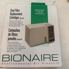 BIONAIRE Dual Replacement Cartridges – F-150, 150S, 155, – Set Of 4 NEW