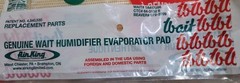 (Set of 4) Air King / Wait 1A417256 Genuine Humidifier Evaporator Pad 90S-12