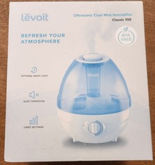 LEVOIT Classic 100 2.4L Ultrasonic Cool Mist Humidifier, NEW Sealed