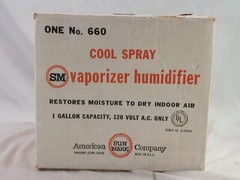 Vintage Sunmark Cool Spray Humidifier Model 660 For Parts Only!