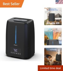 6L Black Ultrasonic Humidifier – Perfect for Bedrooms, Babies & Yoga Rooms