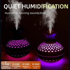 Colorful Cool Mini Humidifier, Flower Shape USB Personal Desktop Humidifier for
