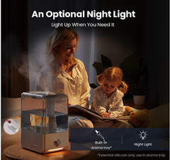 Humidifiers for Large Room Bedroom (6.5L), Cool Mist Ultrasonic Vaporizer